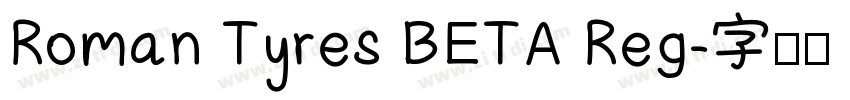 Roman Tyres BETA Reg字体转换
